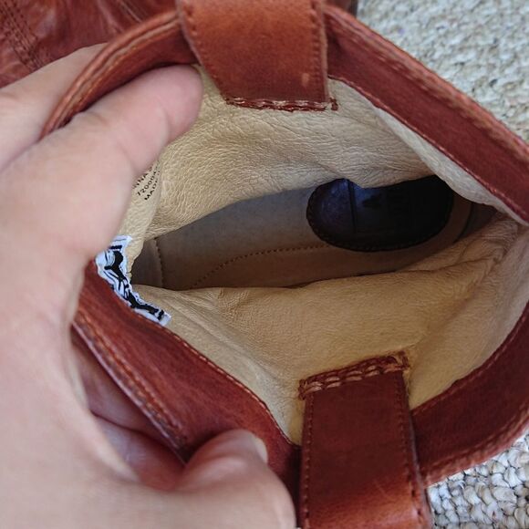 Frye Shoes Frye Anna Shortie Boots in Cognac Antique color size 7.5 - Picture 8 of 12